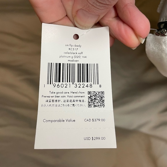 NWT Kate Spade Madison Willow Mini Flap Crossbody in Gray and Cream - Picture 14 of 14